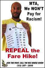 Repeal the Fare Hike poster