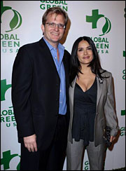 Matt Petersen with Salma Hayek