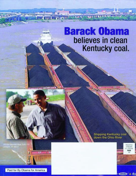 Barack Obama for clean Kentucky coal