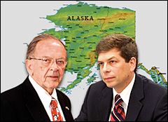 Ted Stevens and Mark Begich battle for Alaska