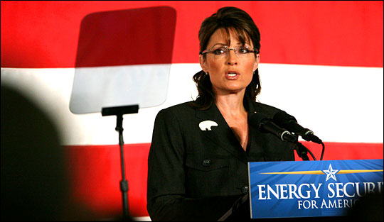 Sarah Palin. Photo: Madalyn Ruggiero / AP