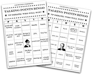 Grist presents - Talking Points Bingo
