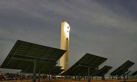 Solar tower plant near Seville