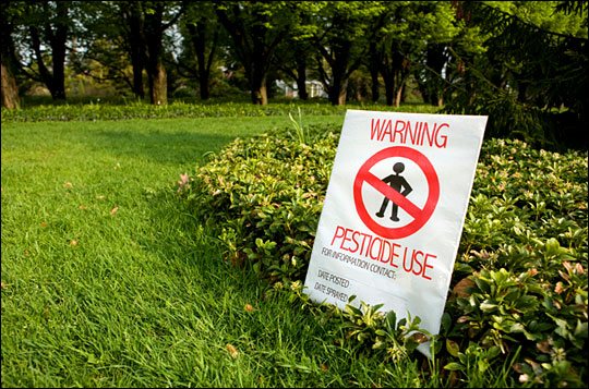 Pesticide warning