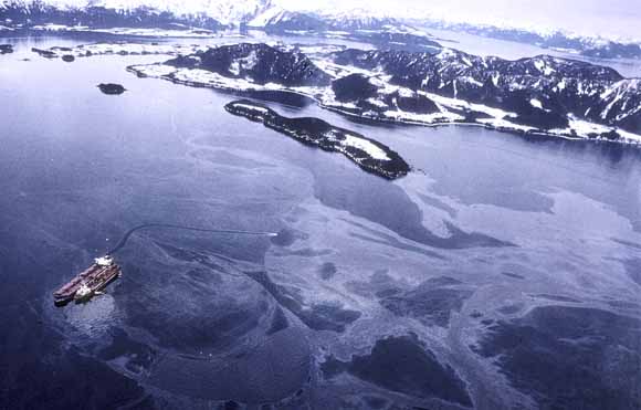 Exxon Valdez oil spill.