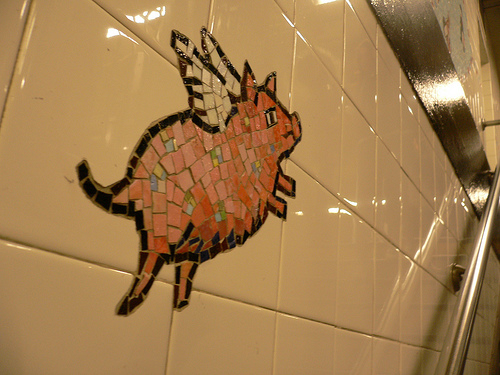 pig subway art