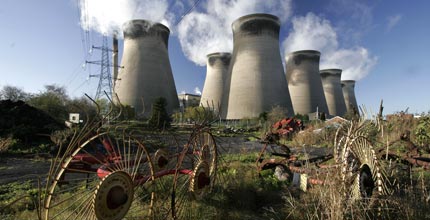 Ferrybridge coal plant in Britain