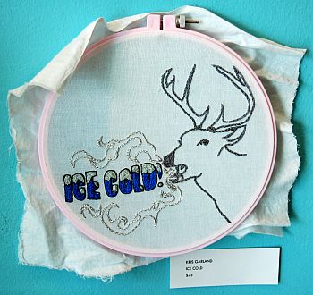 "Ice Cold" embroidery