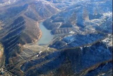 Mountaintop removal operation.