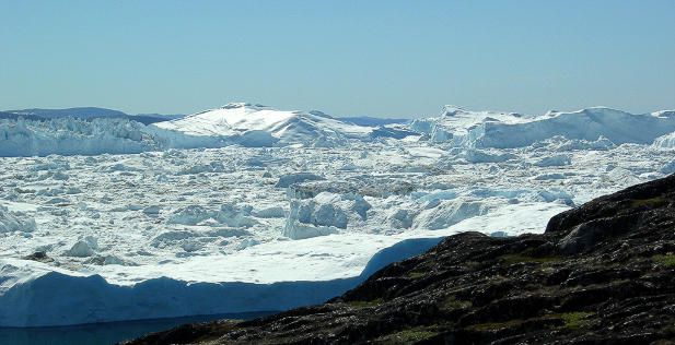 Jakobshavn Glacier in western Greenland