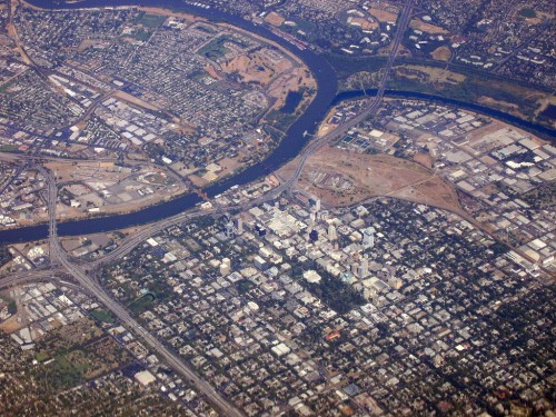 Sacramento aerial view