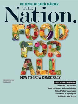 The Nation's food issue cover