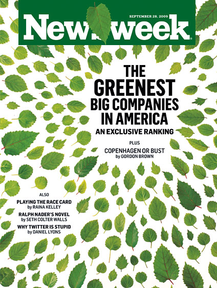Newsweek's greenest companies issue