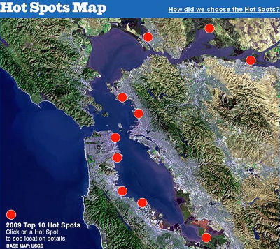 Save the Bay map