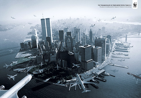 Rogue 9/11 ad not from World Wildlife Fund