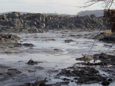 Coal ash spill in Tennessee. 