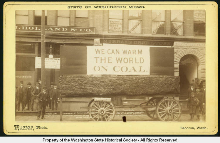 Washington State Historical Society: We can warm the world with coal
