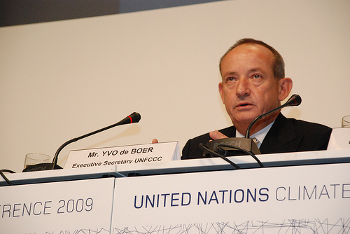 Yvo de Boer of the UNFCCC