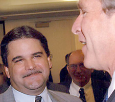 Richard Pombo and George W. Bush