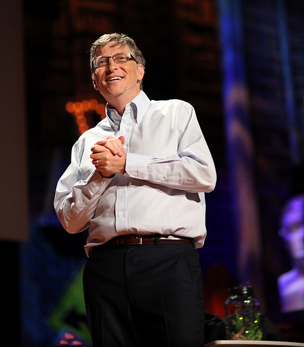 Bill Gates at TED conference