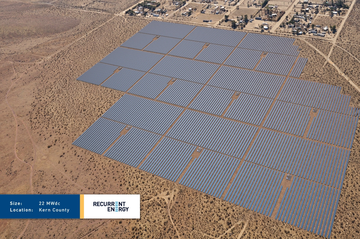Recurrent Energy's 22MW Kern County project