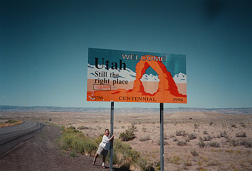Utah state sign