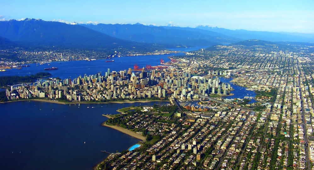 Vancouver from the sky