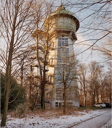 Water tower apartment in Essen, Germany.