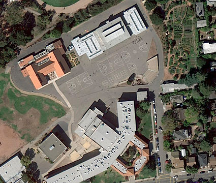 Aerial view of MLK Jr Middle School