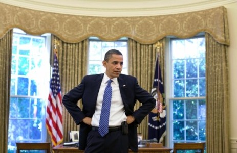 Barack Obama oval office hands on hips