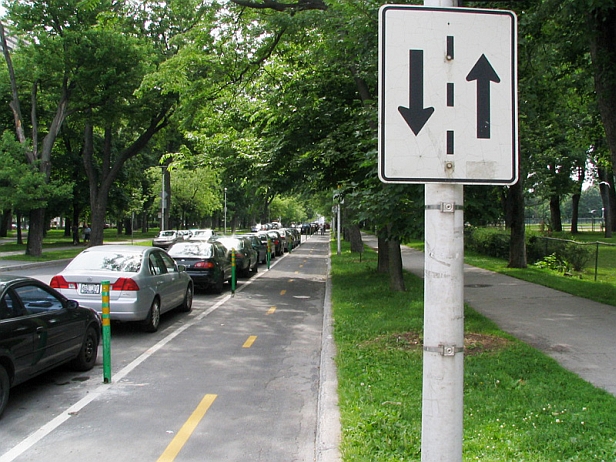 Cycletrack in Montreal