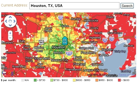Abogo Houston map