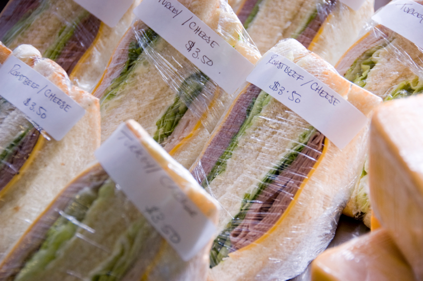 prepackaged sandwiches