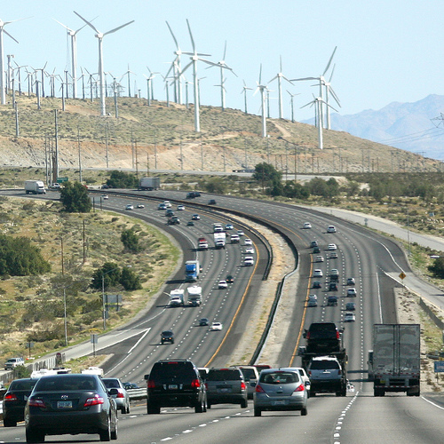 Cars and wind turbines