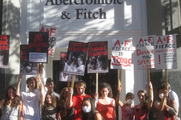 Abercrombie and Fitch perfume protest