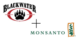 blackwater and monsanto logos