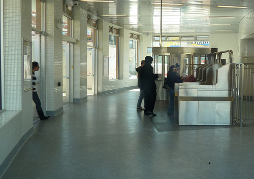 Inside station at North/Clybourn.