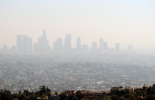 Smoggy Los Angeles.