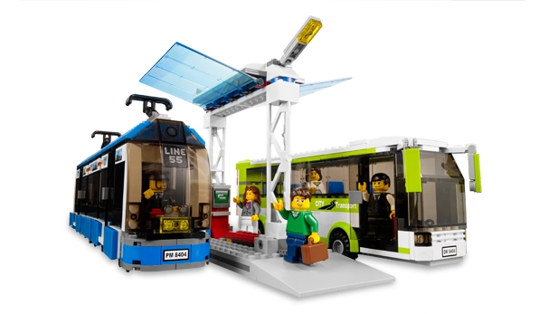 LEGO public transit station