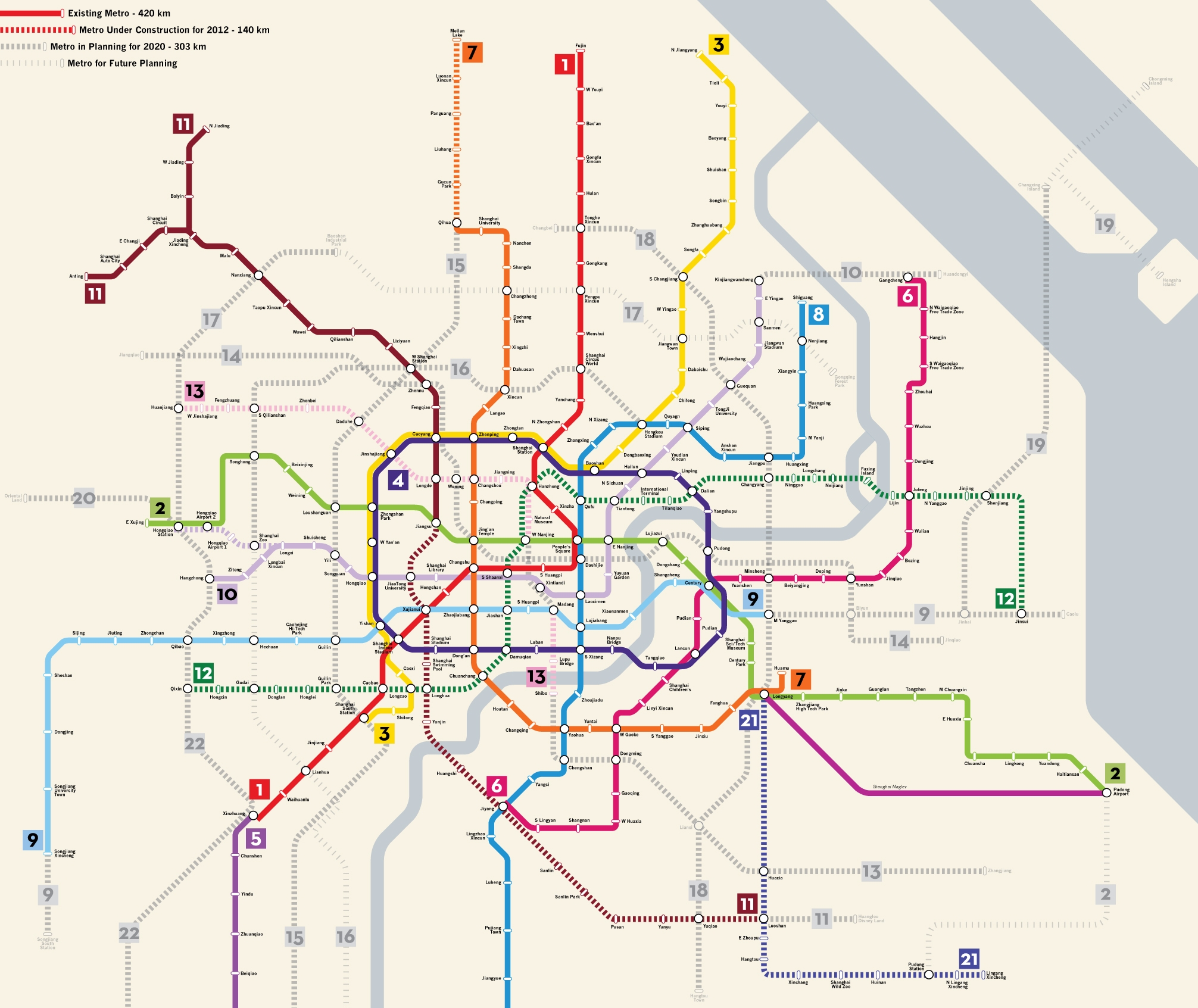 Shanghai transit map