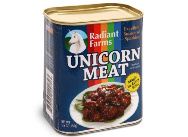 Canned unicorn meat