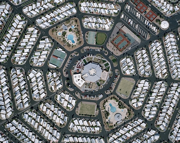 Aerial photo of subdivison