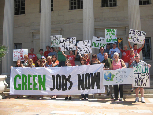 Green Jobs Now protest