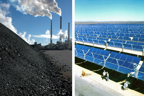 coal and solar