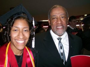 Kristen Jeffers and her dad.