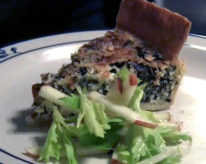 Quiche with kale