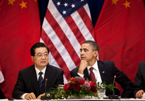 Premier Hu Jintao meets with President Obama