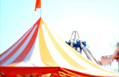 a big circus tent