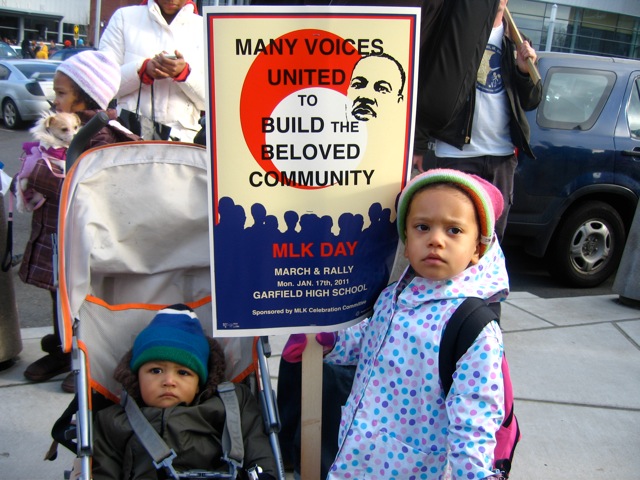 Kids at MLK Day Rally