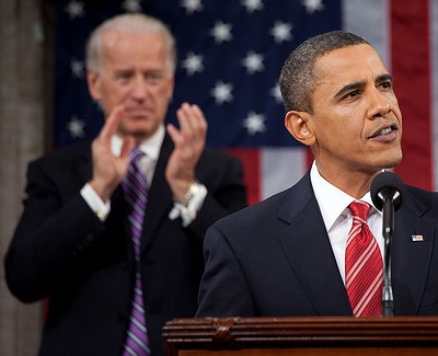 Obama at podium